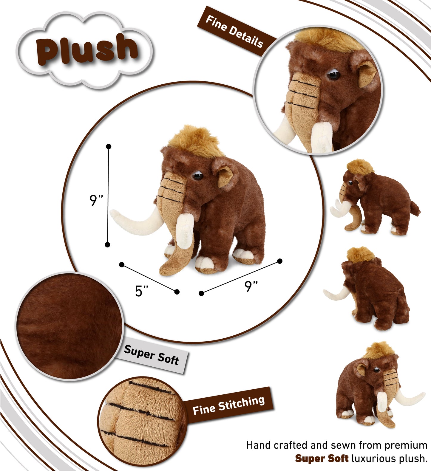 SUPER SOFT PLUSH - WILD MAMMOTH LARGE