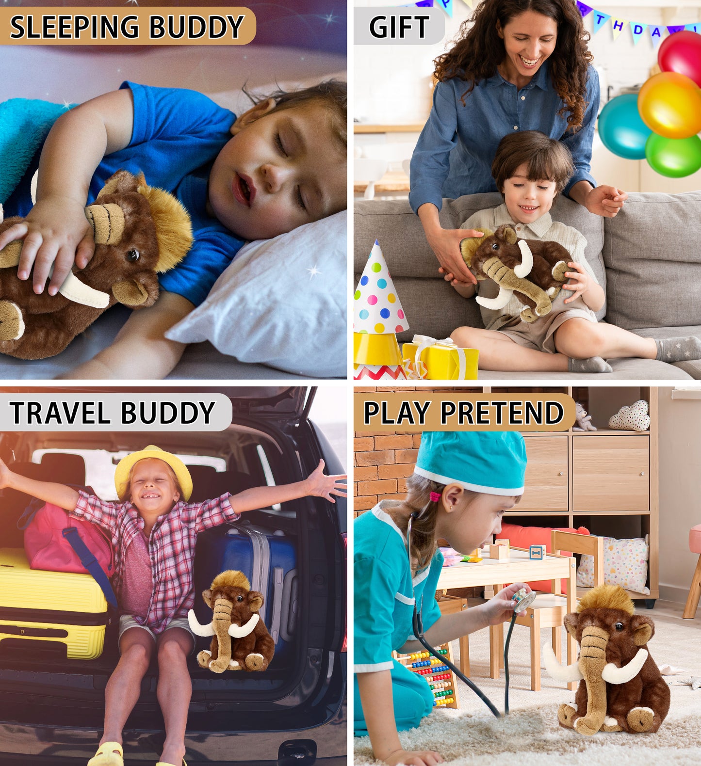 SUPER SOFT PLUSH - WILD MAMMOTH SMALL