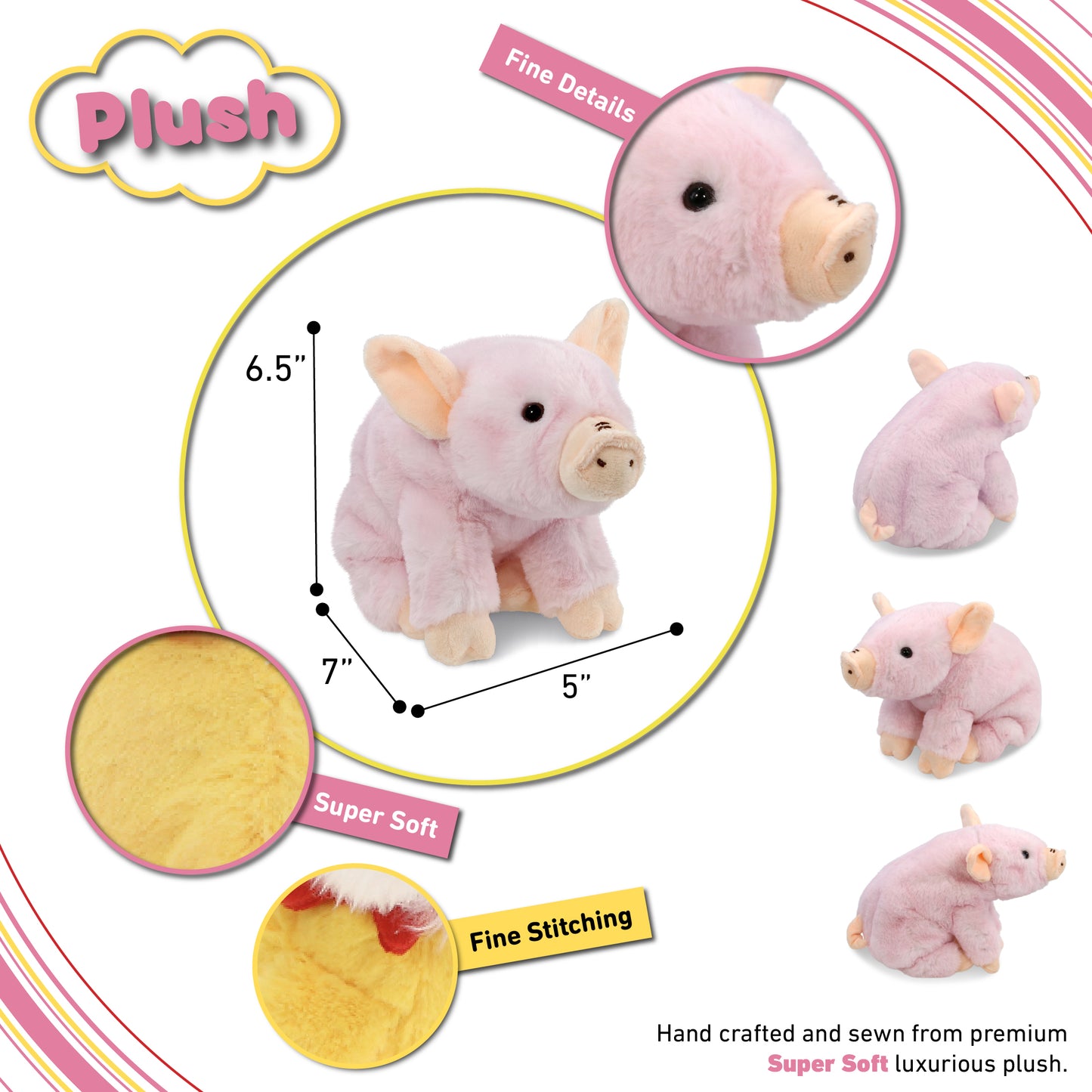 SUPER SOFT PLUSH - SQUAT PIGGY