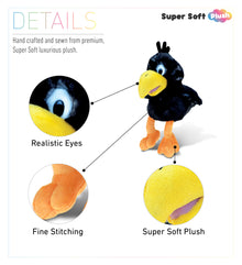 SUPER SOFT PLUSH - SITTING CROW