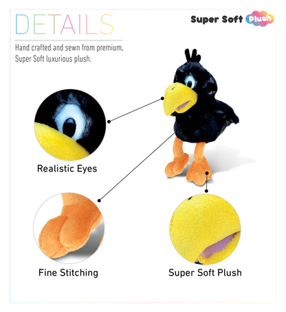 SUPER SOFT PLUSH - SITTING CROW