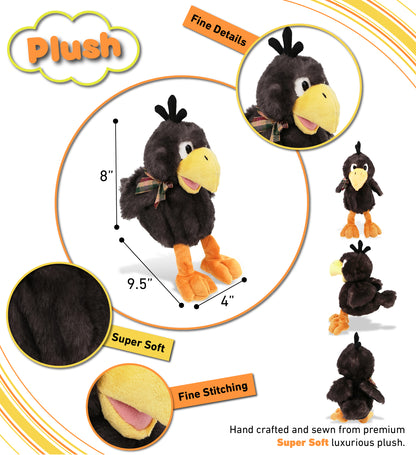 SUPER SOFT PLUSH - SITTING CROW