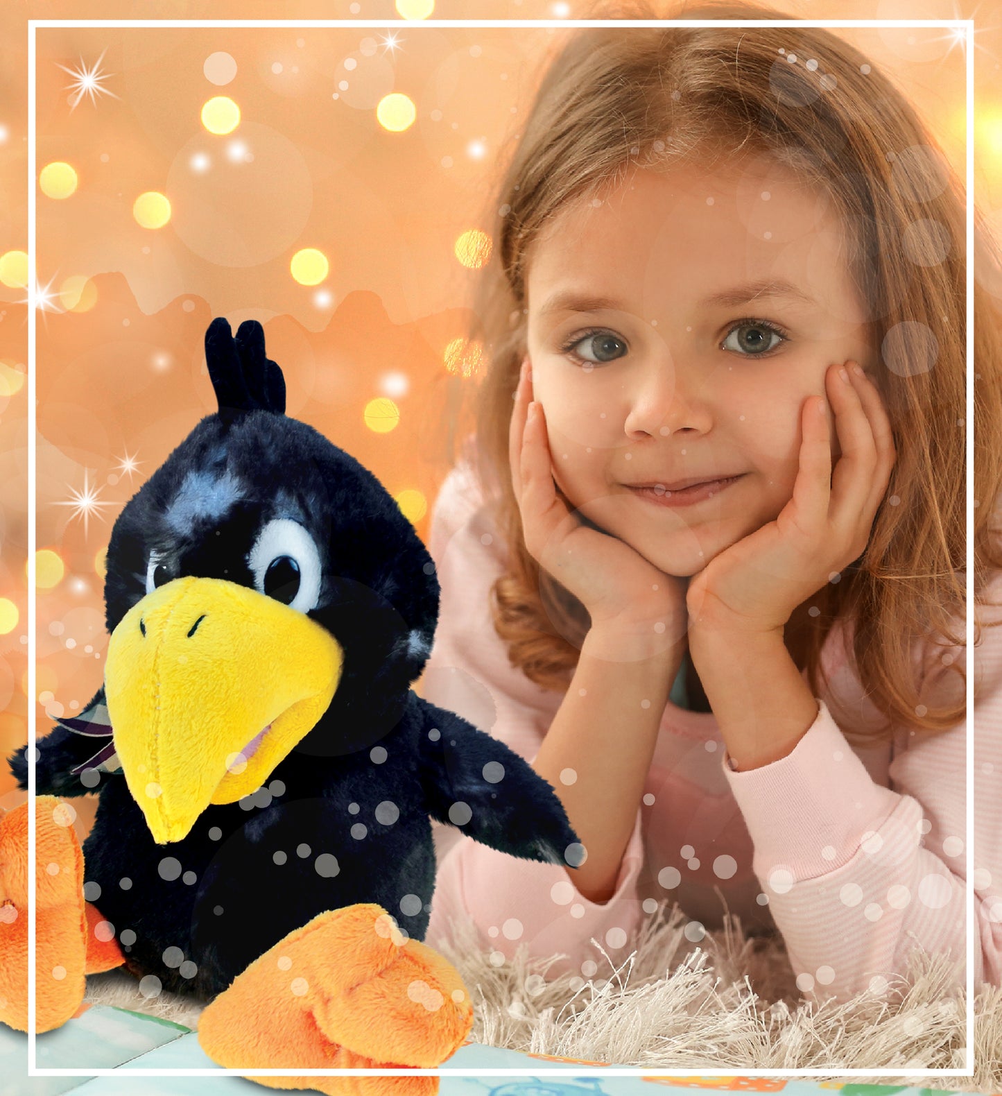SUPER SOFT PLUSH - SITTING CROW