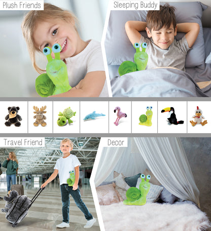 SUPER SOFT PLUSH - GREEN SNAIL