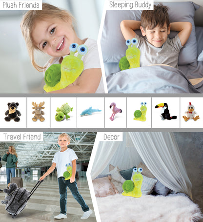 SUPER SOFT PLUSH - YELLOW SNAIL