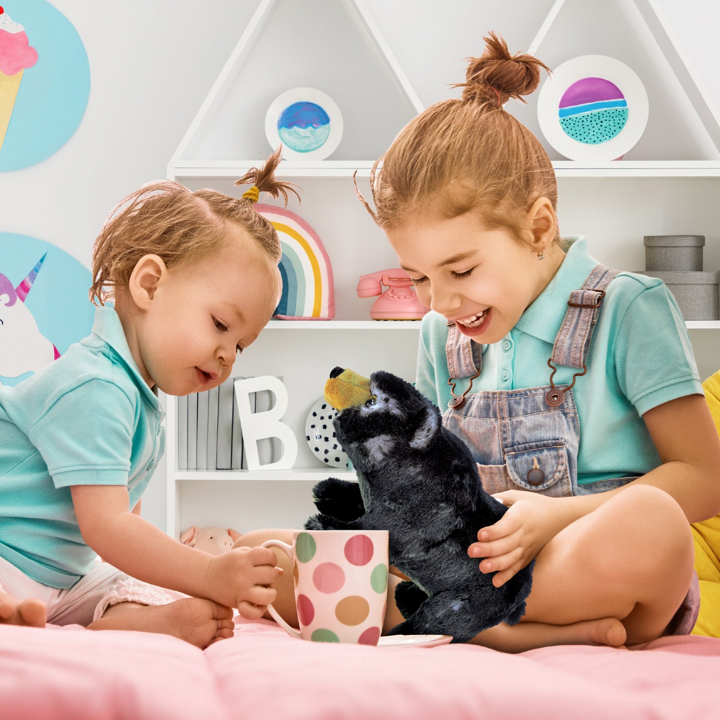 SUPER SOFT PLUSH - STANDING WILD BLACK BEAR