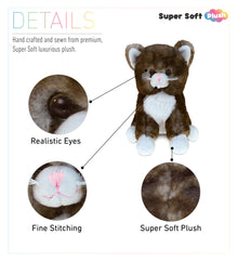 SUPER SOFT PLUSH - BROWN CAT