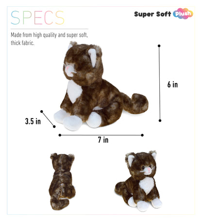 SUPER SOFT PLUSH - BROWN CAT
