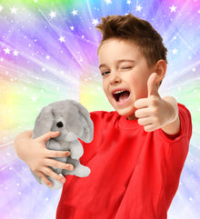 SUPER SOFT PLUSH - GREY RABBIT