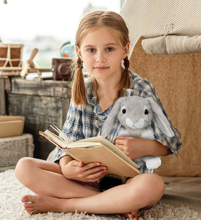 SUPER SOFT PLUSH - GREY RABBIT