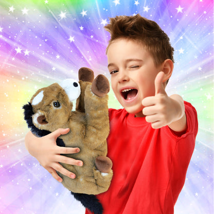 SUPER SOFT PLUSH - LYING BROWN HORSE