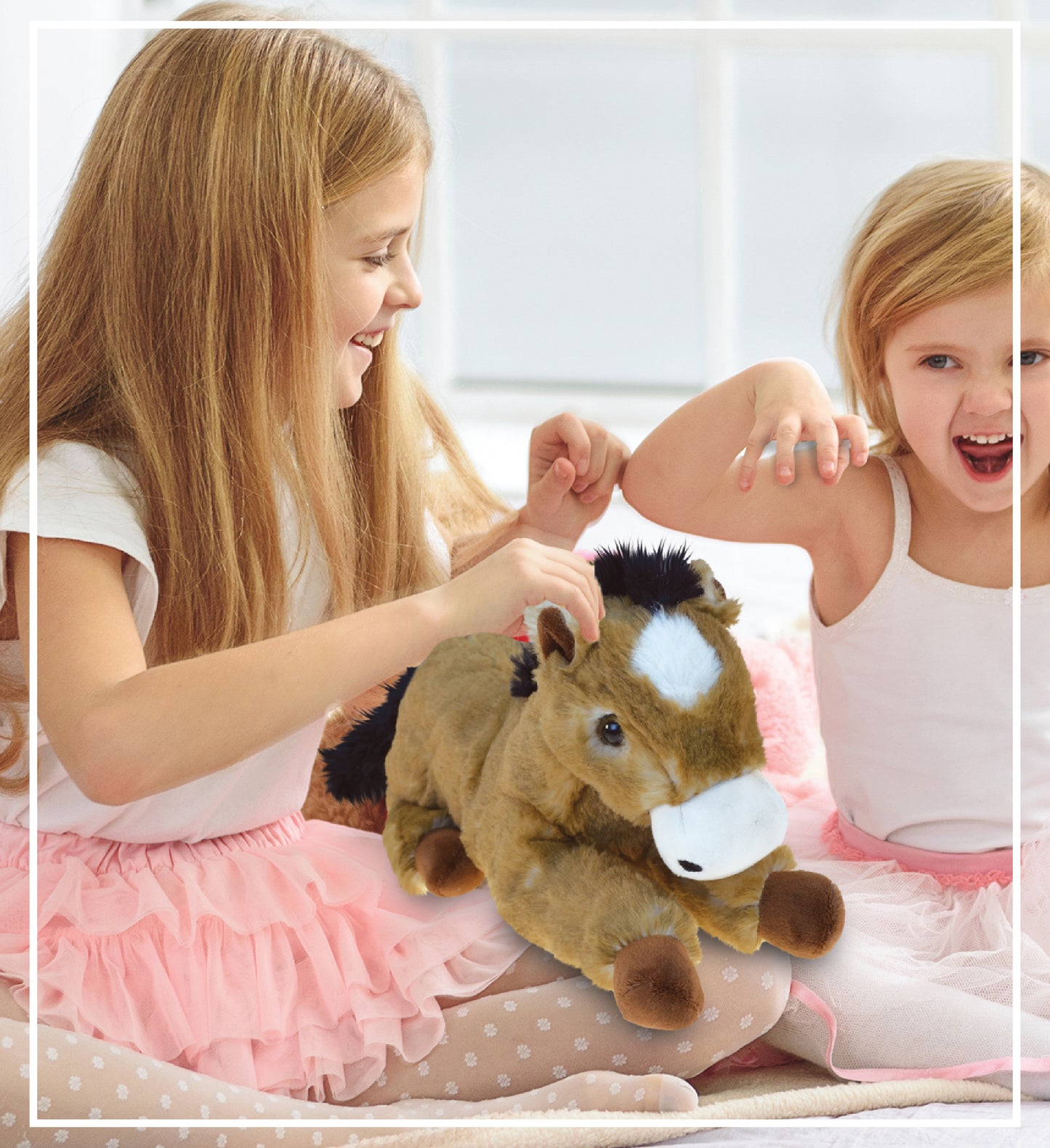 SUPER SOFT PLUSH - LYING BROWN HORSE