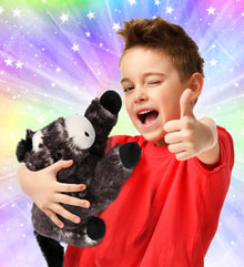 SUPER SOFT PLUSH - LYING BLACK HORSE