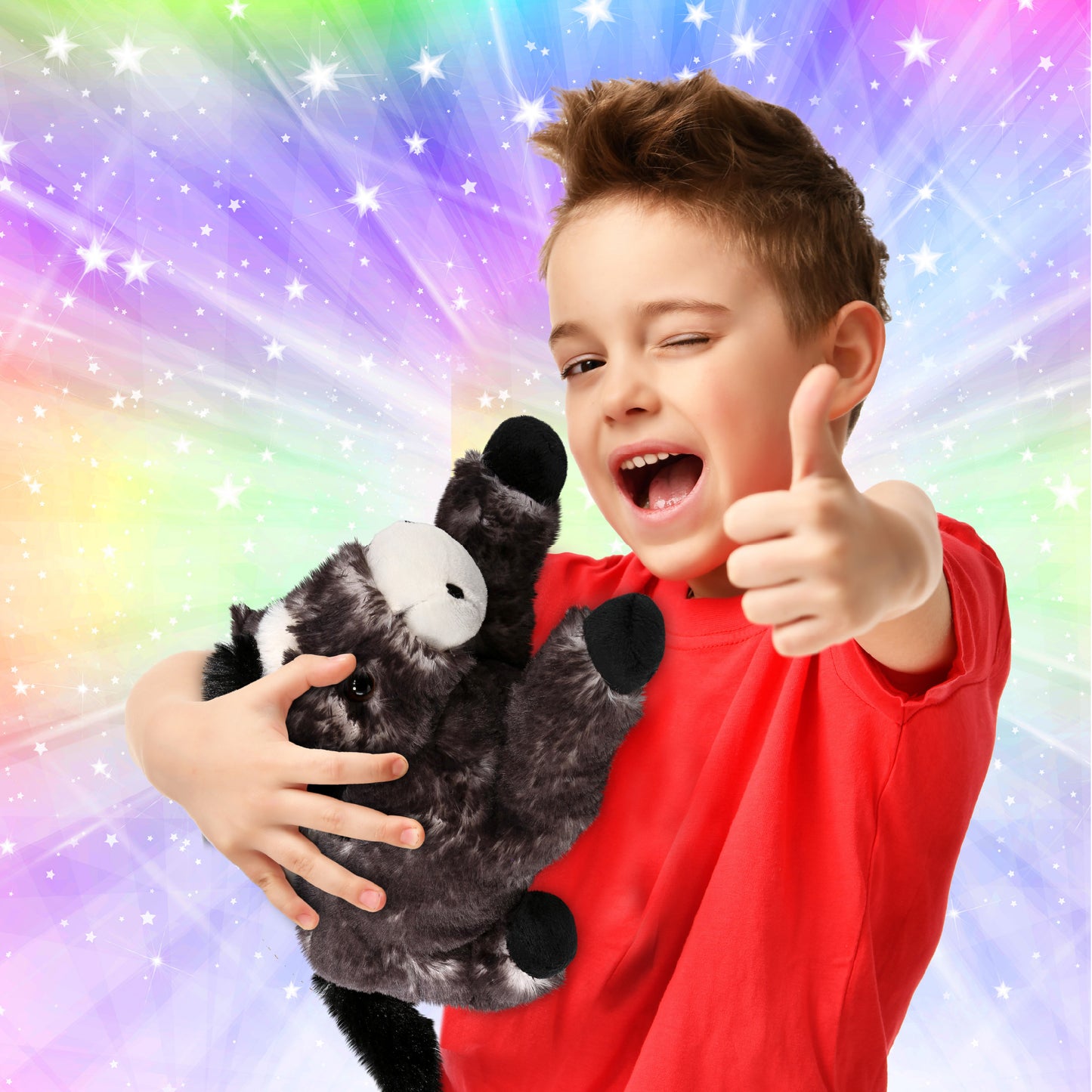SUPER SOFT PLUSH - LYING BLACK HORSE