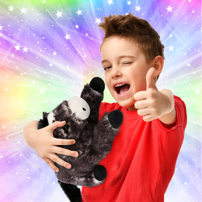 SUPER SOFT PLUSH - LYING BLACK HORSE