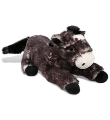 SUPER SOFT PLUSH - LYING BLACK HORSE