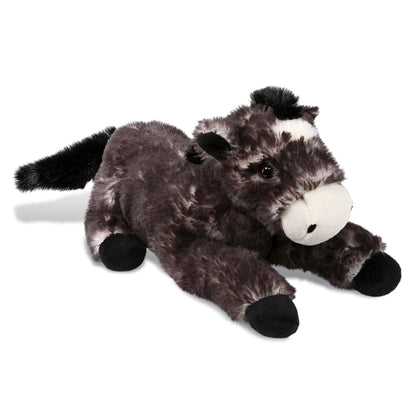 SUPER SOFT PLUSH - LYING BLACK HORSE