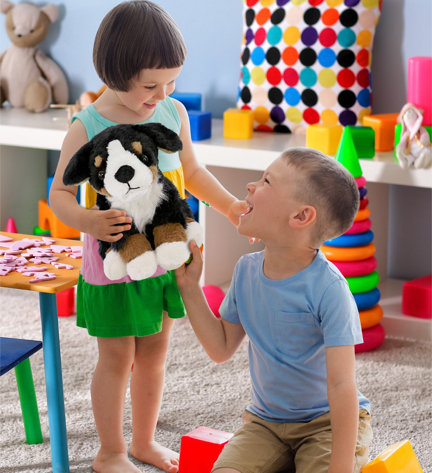 SUPER SOFT PLUSH - BERNESE DOG