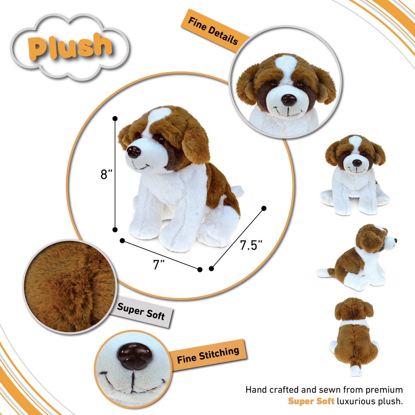 SUPER SOFT PLUSH - ST. BERNARD DOG