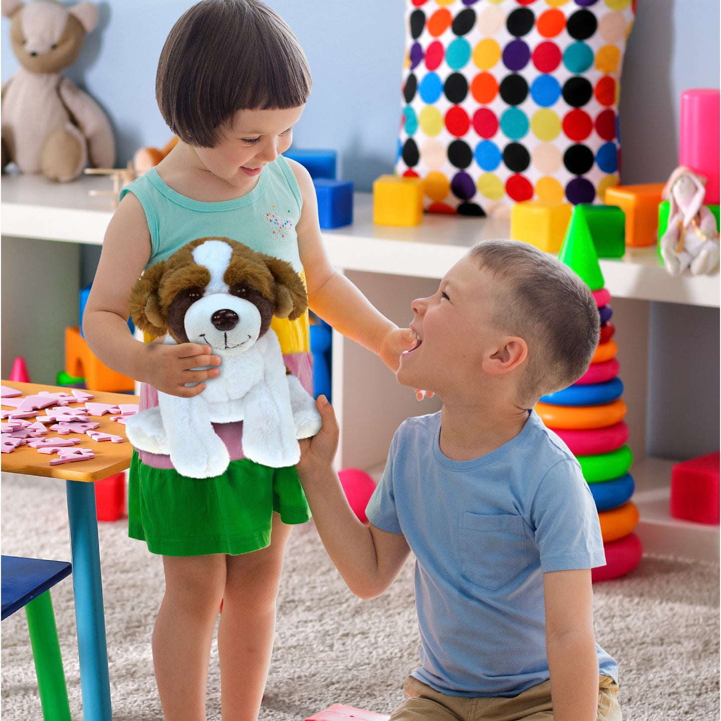 SUPER SOFT PLUSH - ST. BERNARD DOG