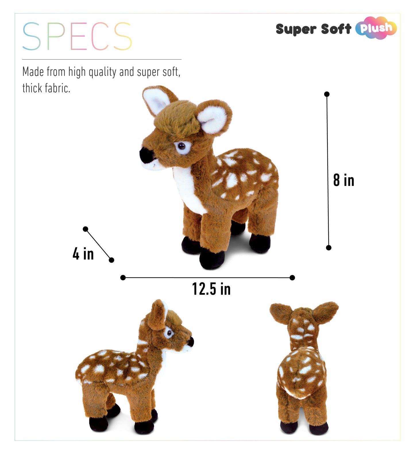 SUPER SOFT PLUSH - STANDING DEER LARGE