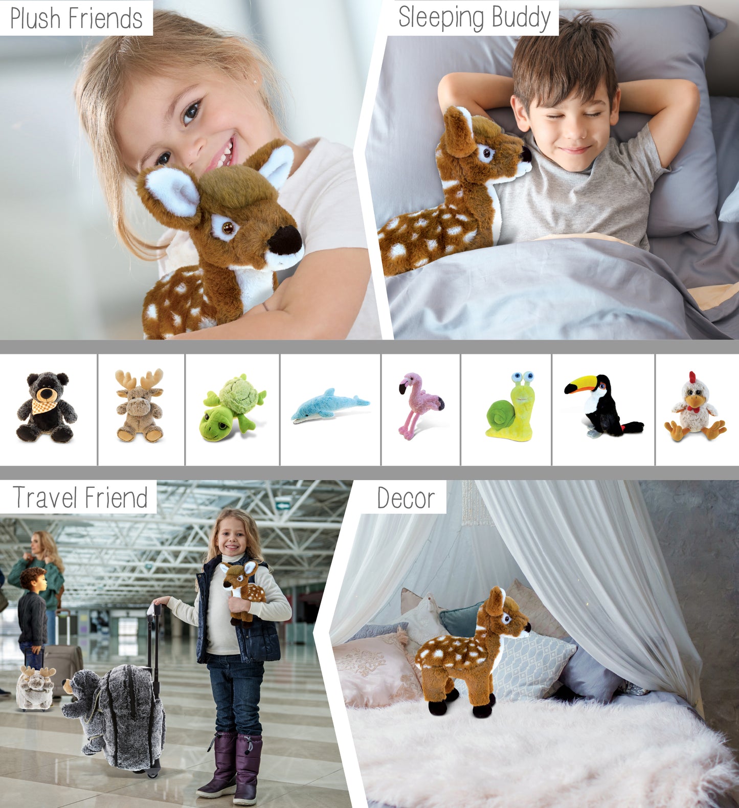 SUPER SOFT PLUSH - STANDING DEER LARGE