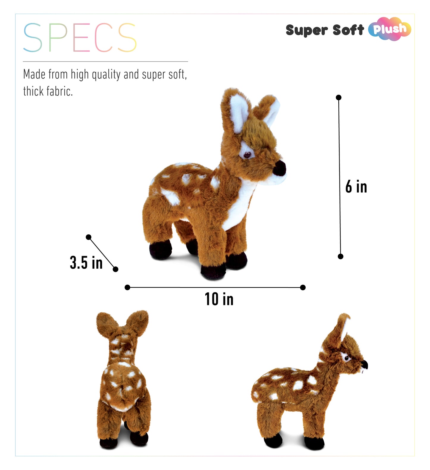 SUPER SOFT PLUSH - STANDING DEER SMALL