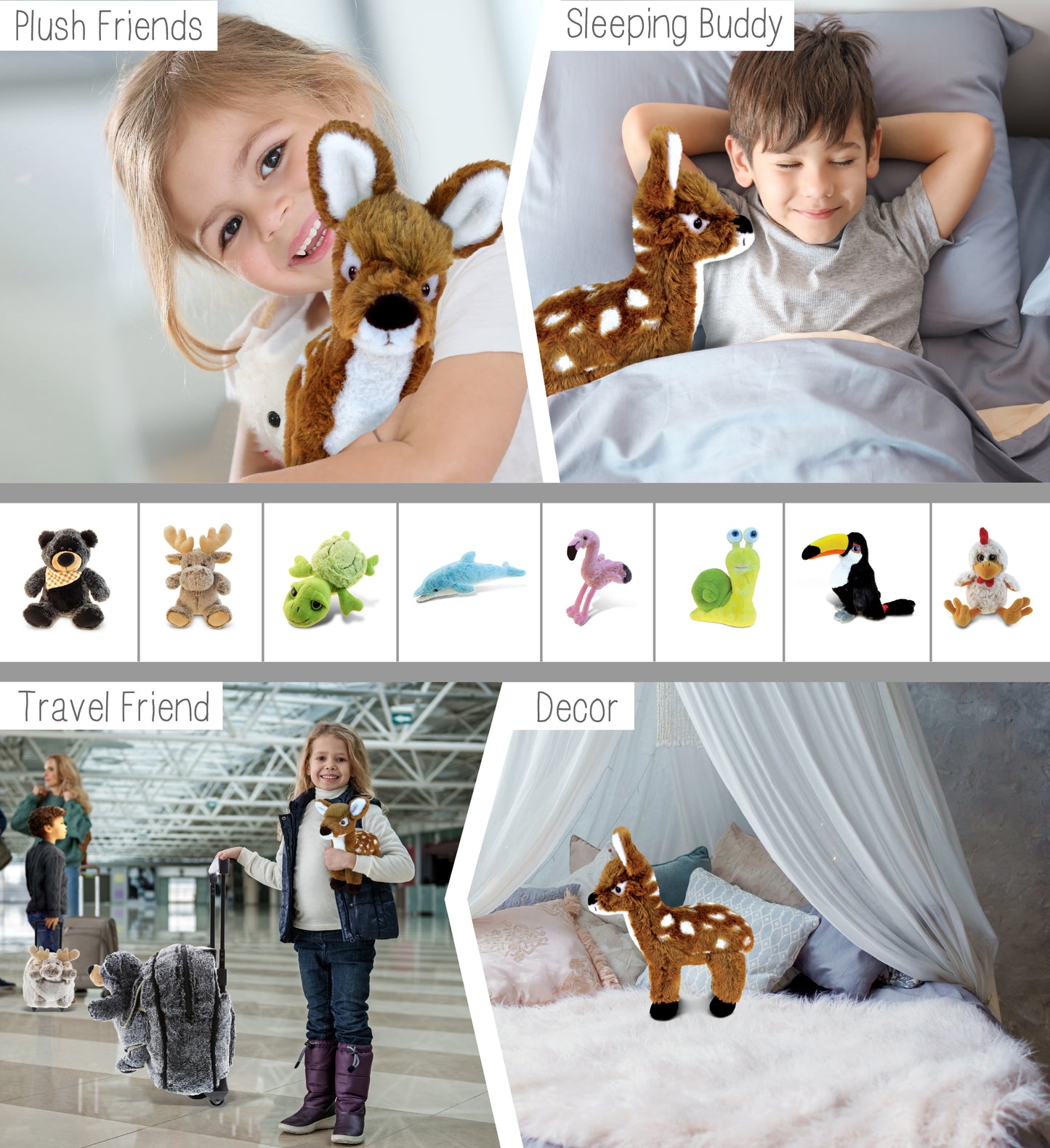SUPER SOFT PLUSH - STANDING DEER SMALL