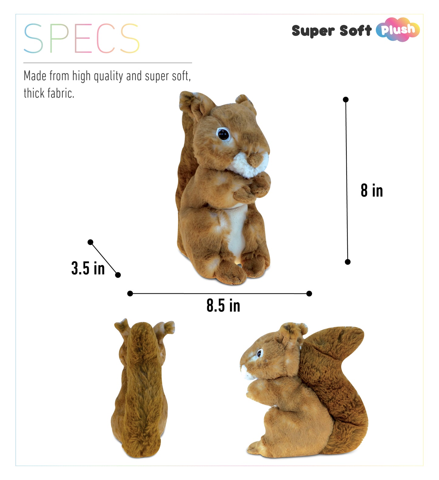 SUPER SOFT PLUSH - SQUIRREL