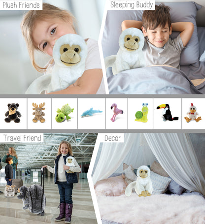 SUPER SOFT PLUSH - WHITE SQUIRREL MONKEY