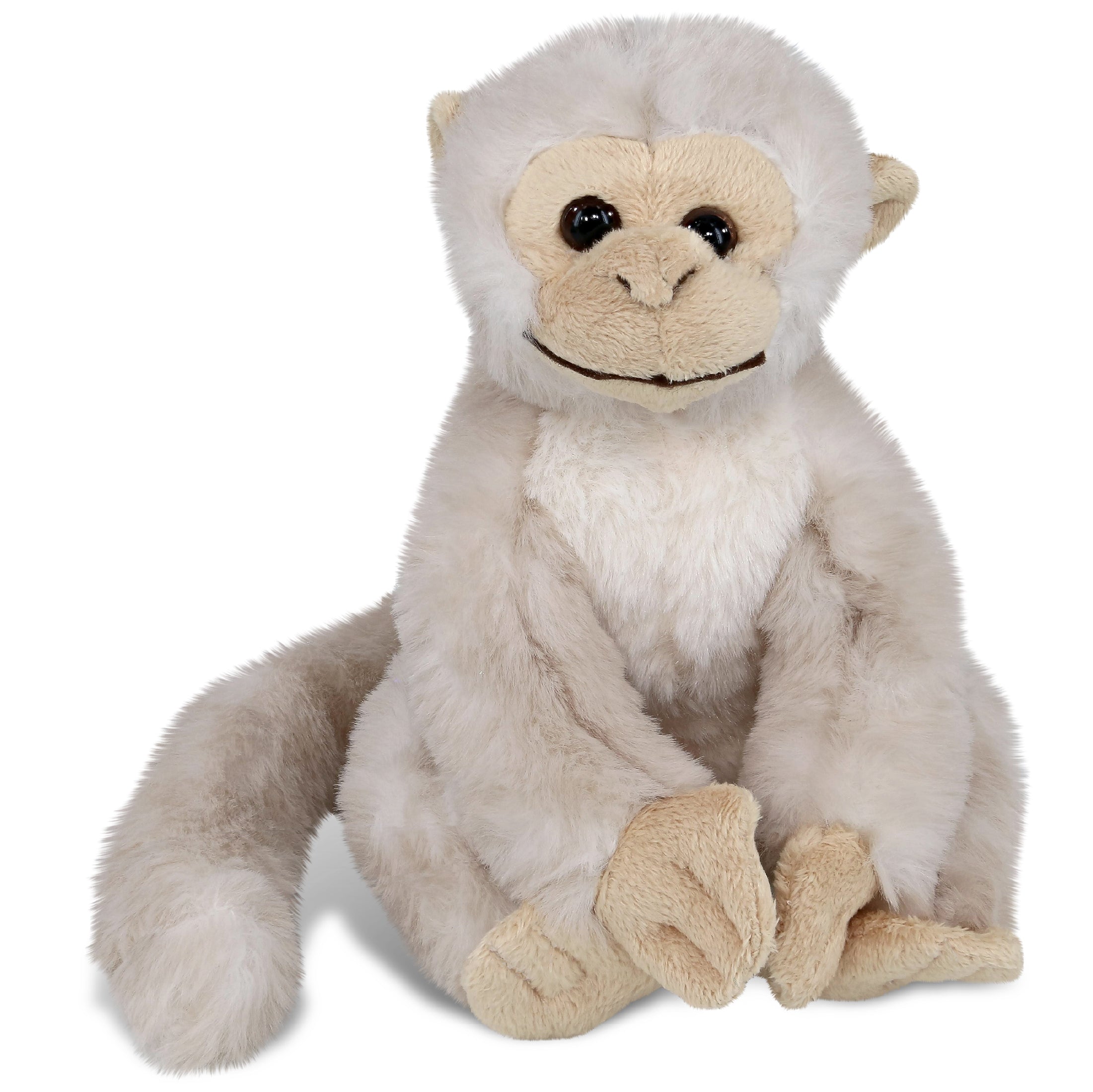 SUPER SOFT PLUSH - WHITE SQUIRREL MONKEY