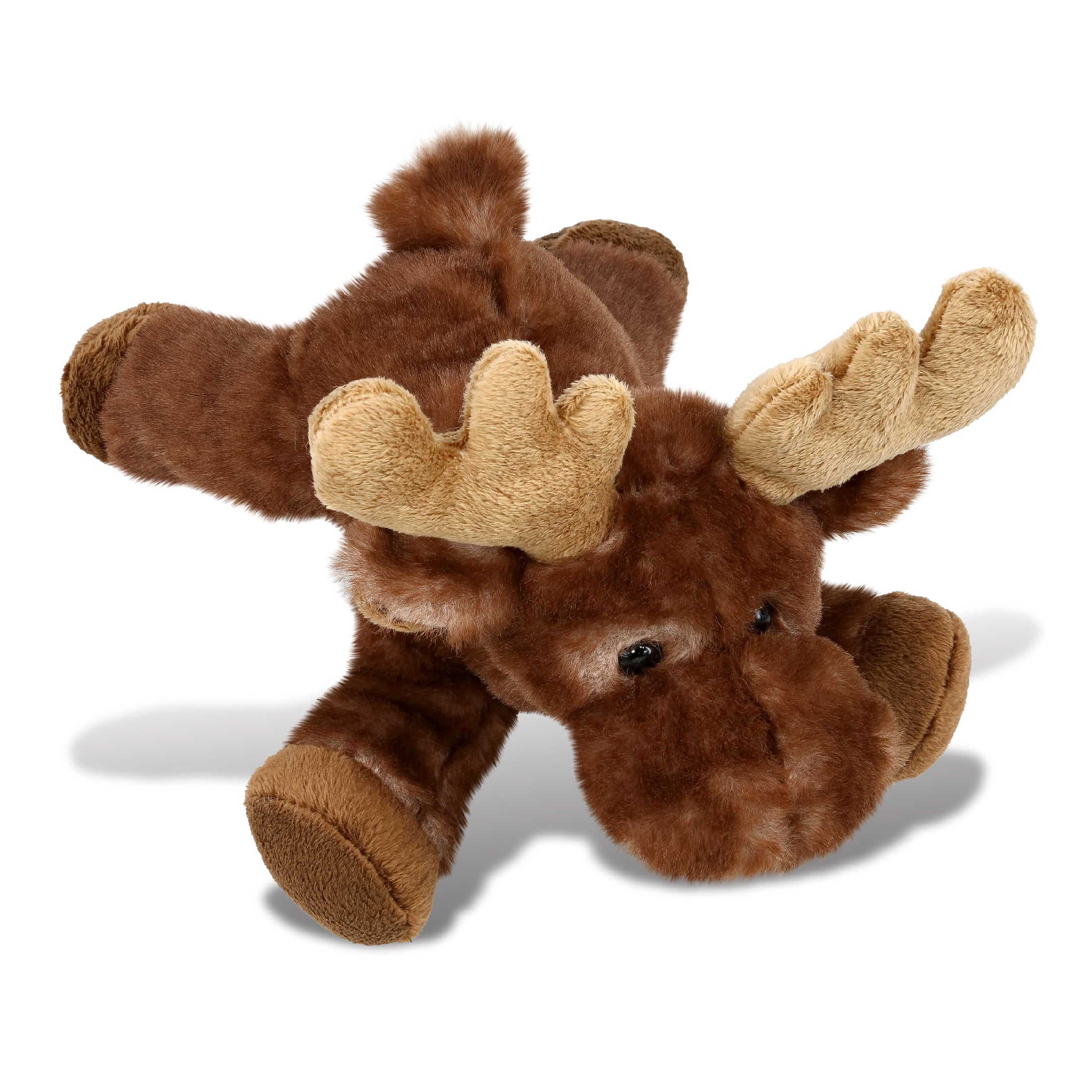 SUPER SOFT PLUSH - BROWN LYING MOOSE