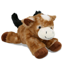 SUPER SOFT PLUSH - LYING BROWN DONKEY