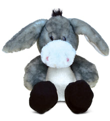 SUPER SOFT PLUSH - SITTING GREY DONKEY