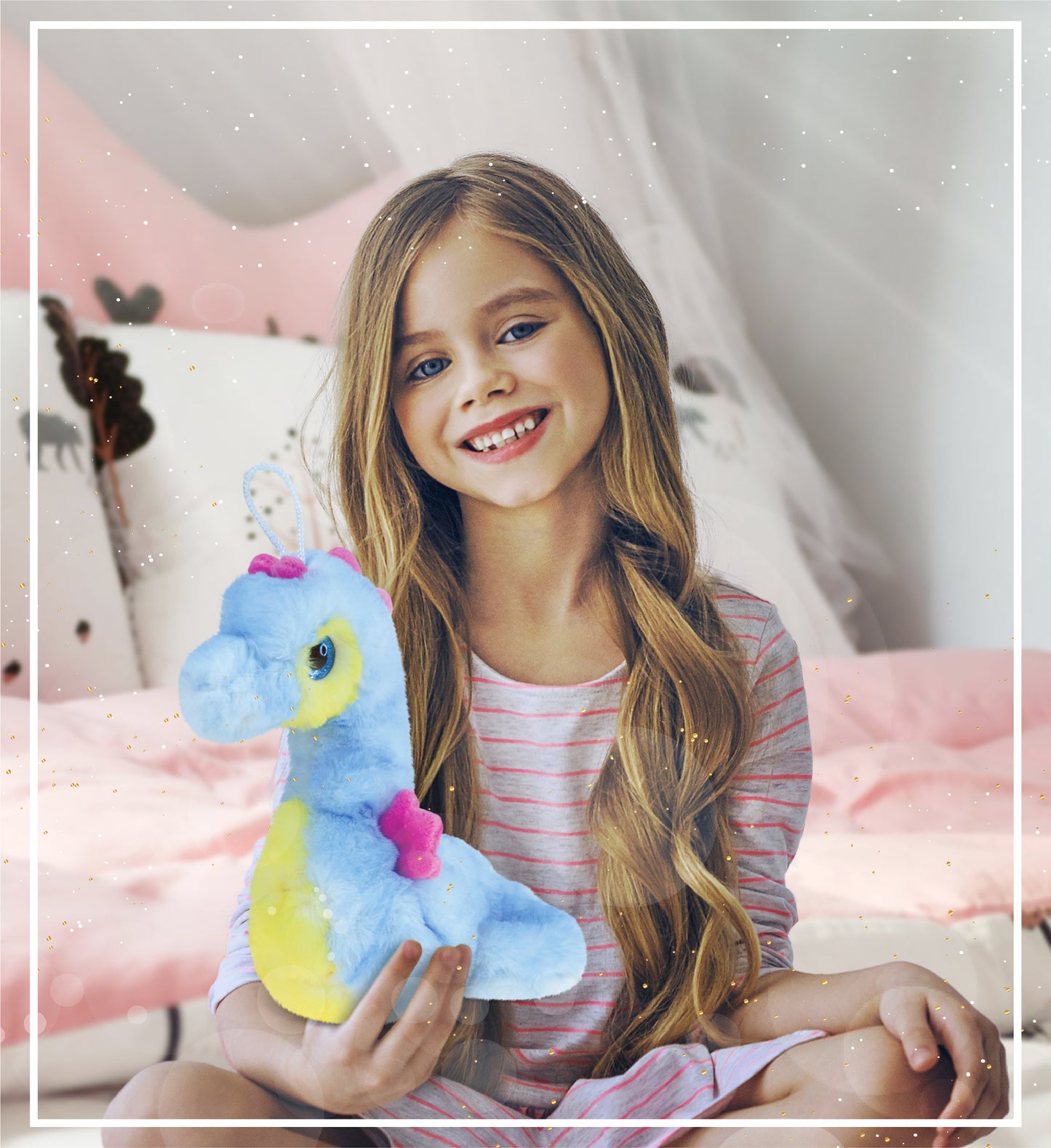 SUPER SOFT PLUSH - BLUE SEAHORSE