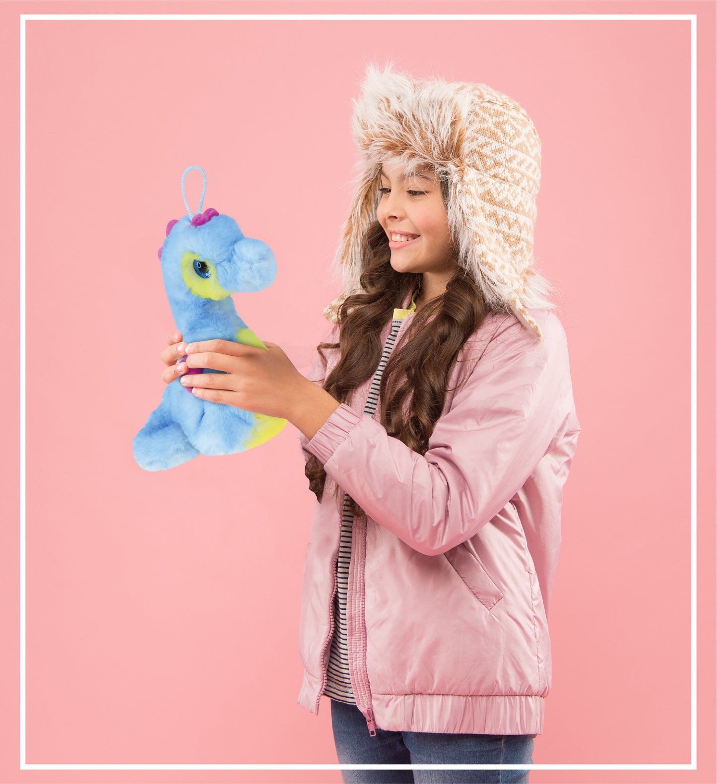 SUPER SOFT PLUSH - BLUE SEAHORSE