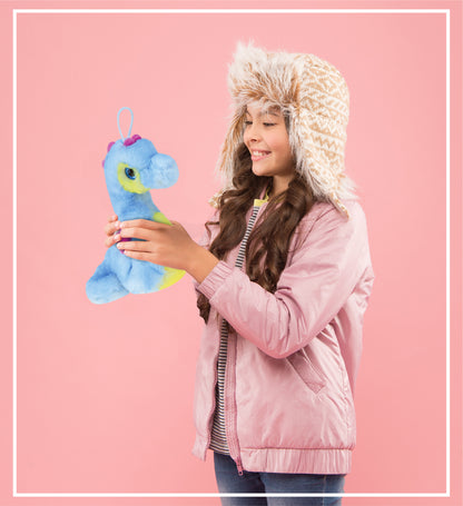 SUPER SOFT PLUSH - BLUE SEAHORSE