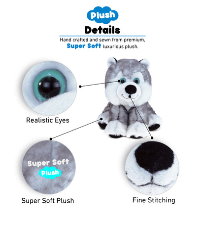 SUPER SOFT PLUSH - FLOPPY HUSKY