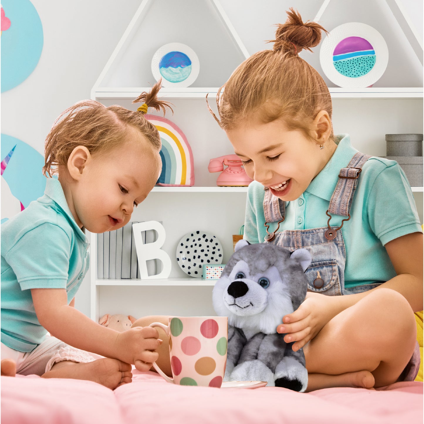 SUPER SOFT PLUSH - FLOPPY HUSKY