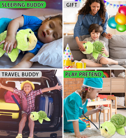 SUPER SOFT PLUSH - GREEN SEA TURTLE LARGE