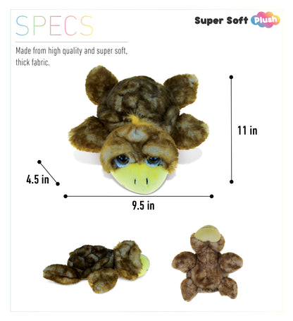 SUPER SOFT PLUSH - BROWN SEA TURTLE LARGE