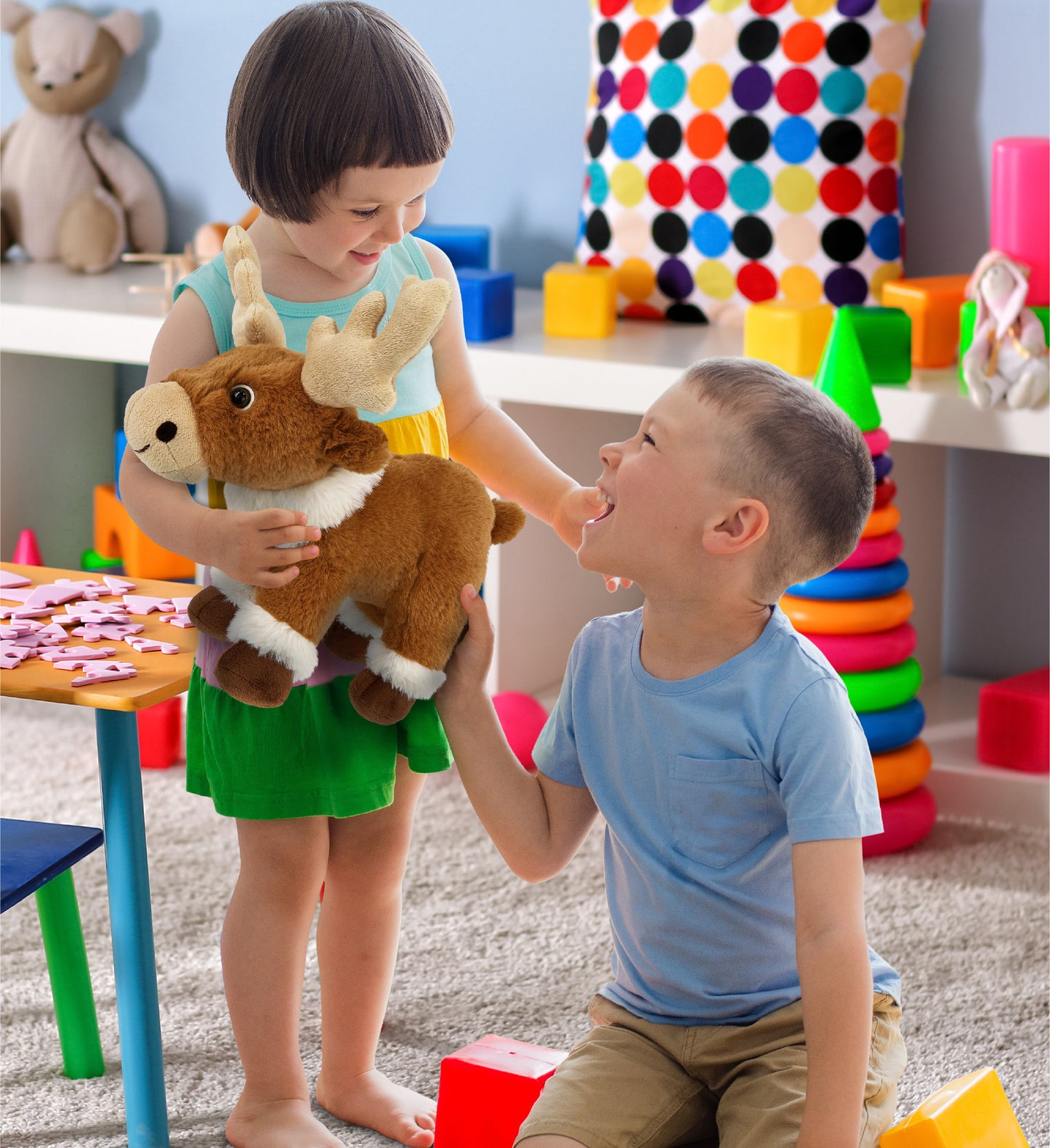 SUPER-SOFT PLUSH - STANDING REINDEER 11"