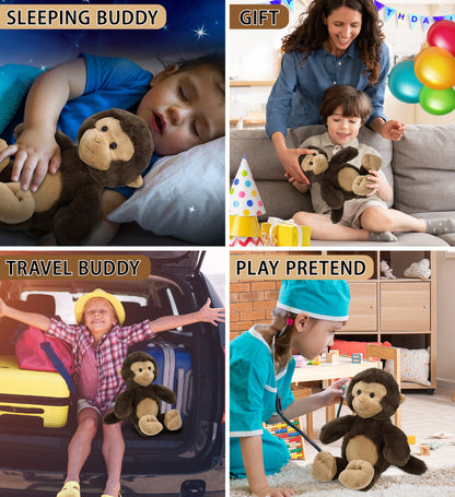SUPER-SOFT PLUSH - MONKEY 9"