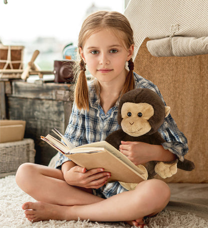 SUPER-SOFT PLUSH - MONKEY 9"