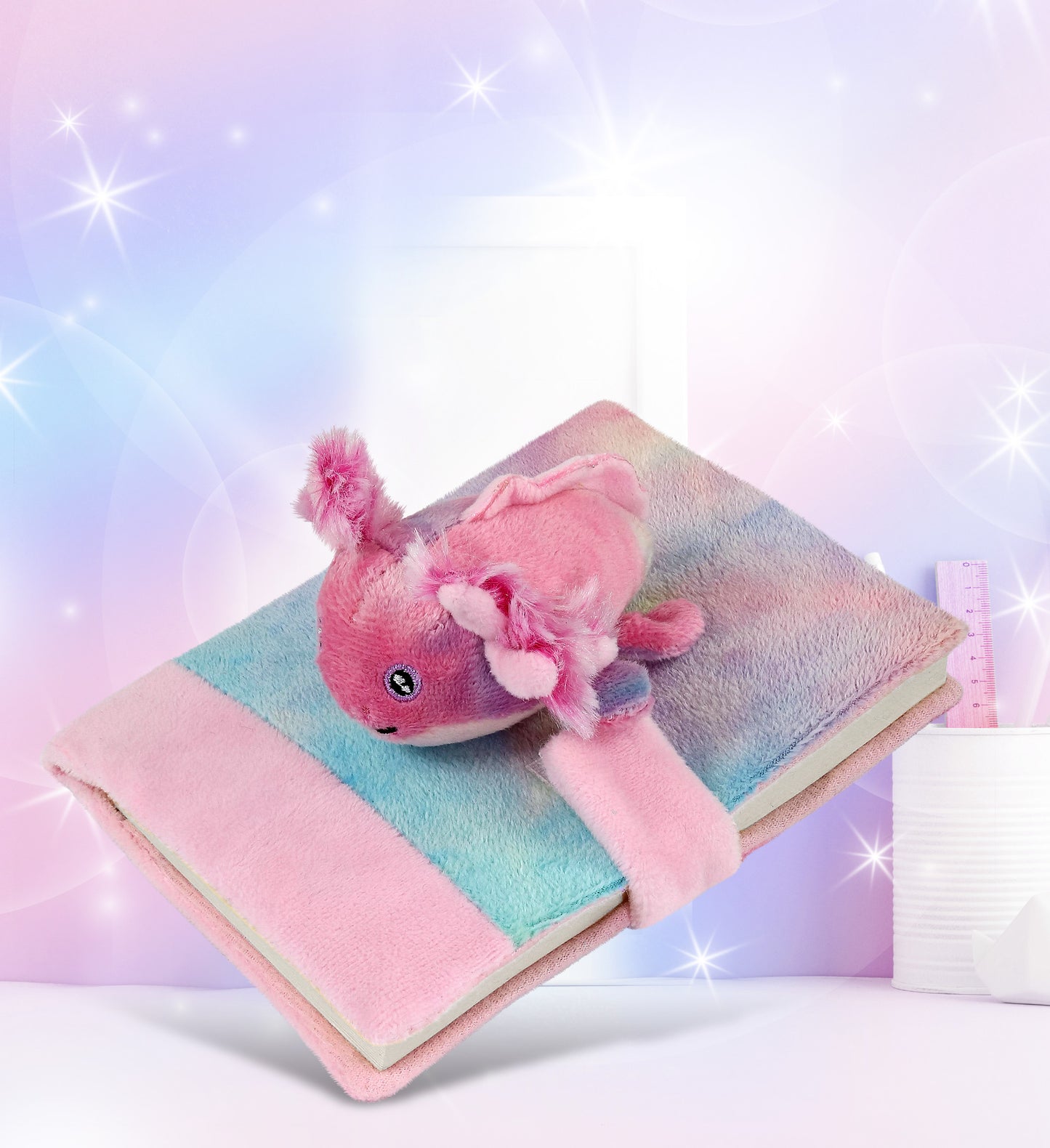 PLUSH NOTEBOOK - AXOLOTL