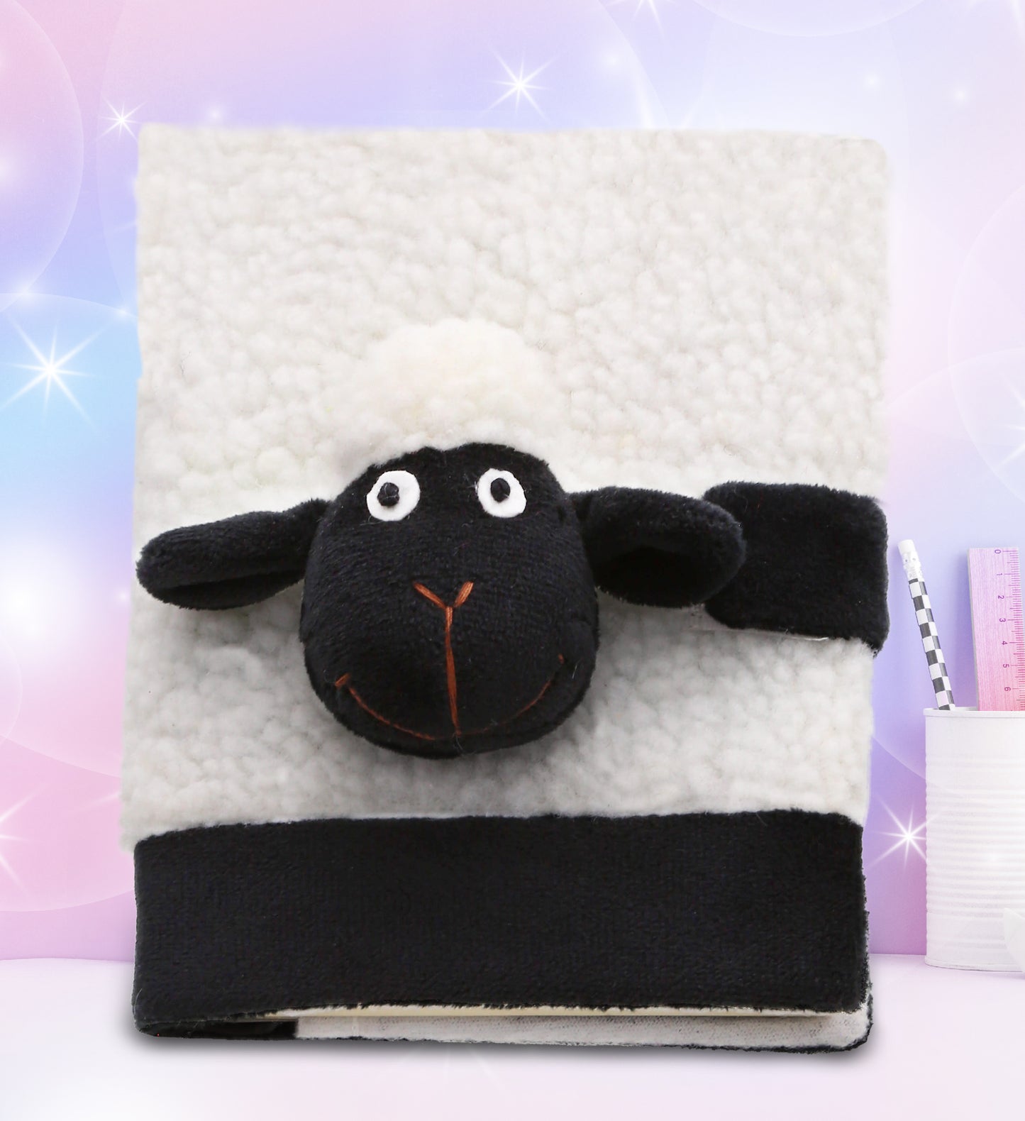 PLUSH NOTEBOOK - BLACK NOSE SHEEP