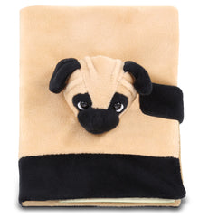 PLUSH NOTEBOOK - PUG DOG
