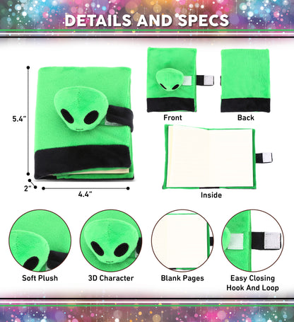 PLUSH NOTEBOOK - ALIEN