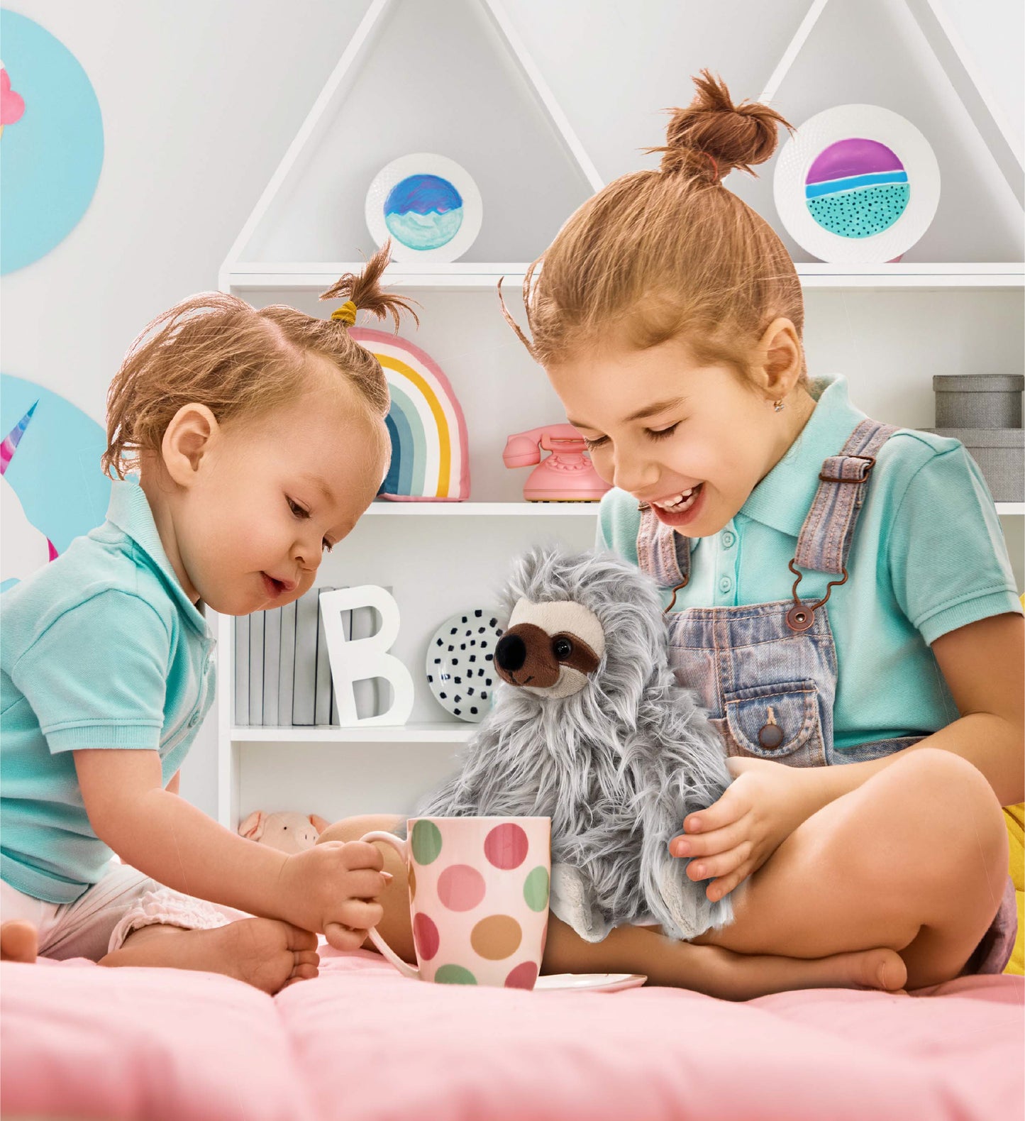 SUPER-SOFT PLUSH - GREY SLOTH 7"