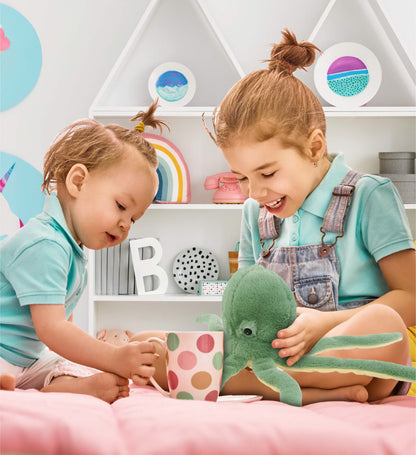 SUPER-SOFT PLUSH - GREEN OCTOPUS 15"